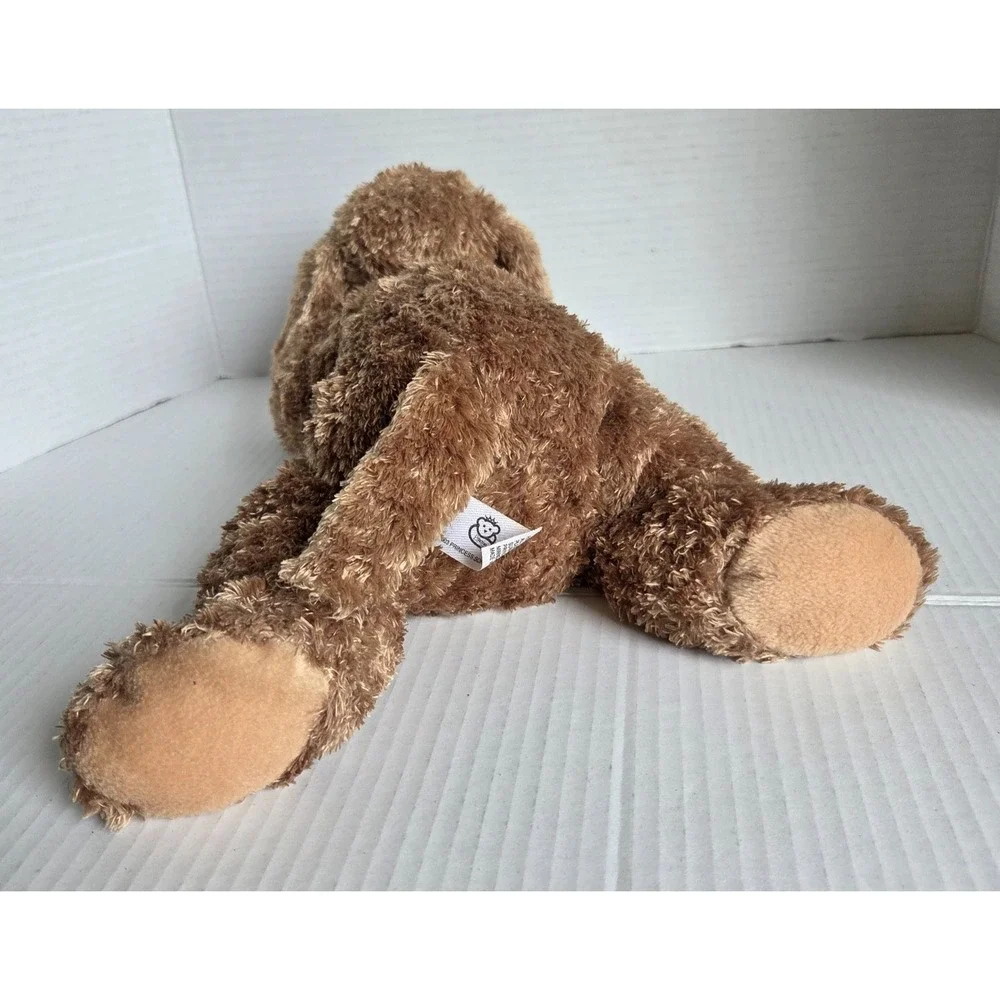Princess Soft Toys Brown Plush Puppy Dog Floppy Shaggy missing Bow 15
